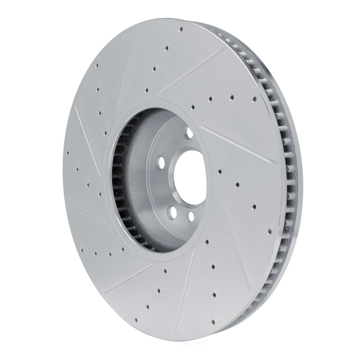 Dynamic Friction Company 631-31131D DFC Brake Rotor - Drilled And Slotted - Silver