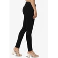 thumbnail image 4 of TheMoogan Junior's Petite Ultimate Basic Knee Dart Low Rise Tight Fit Cropped Skinny Jeans, 4 of 7