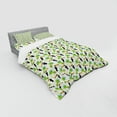 thumbnail image 2 of Ambesonne Tropical Bedding Set 4 Pcs, Toucan and Palm Pattern, Queen, Green Black and Orange, 2 of 2
