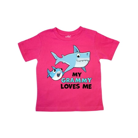 

Inktastic My Grammy Loves Me with Cute Sharks Gift Toddler Boy or Toddler Girl T-Shirt