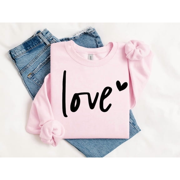 Love Comfort Sweatshirt, Valentines Day Sweatshirt, Women's Sweatshirt, Heart Sweater, Couple Sweatshirt, Her, Love Sweater Tshirt All Size S-5XL