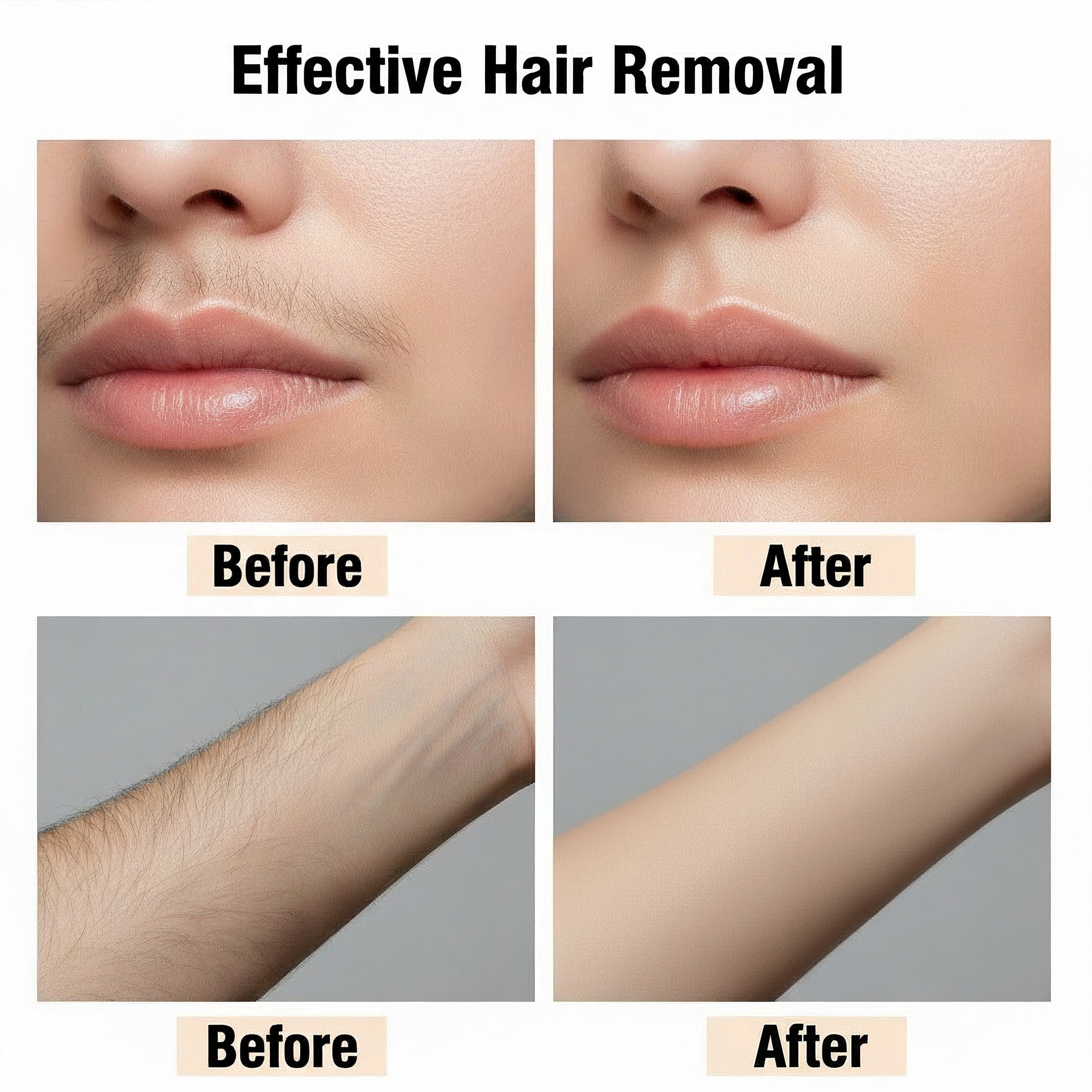 Facial Hair Removal for Women, SEIHAI Hair Removal Device, Face Razors for Women, Personal Care Products/Facial Hair Remover for Face, Lip, Chin, Included 4 x Replacement Heads