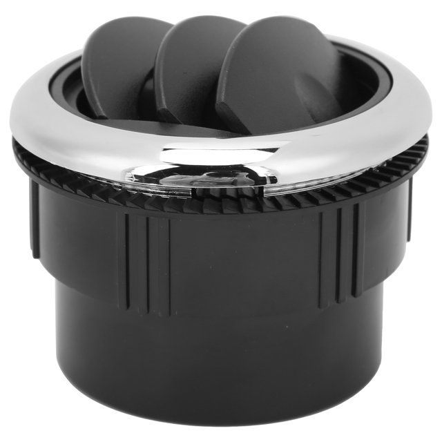 Cubierta de salida de aire acondicionado electrochapada abds, embellecedor redondo universal para autobús rv, ventilacia de a/c duradera de 87 mm