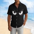 thumbnail image 5 of Dolkfu Funny Shirts Men Graphic Button Down Shirt Short Sleeve Holiday Collared Tee Shirts for Men S, 5 of 5