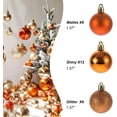thumbnail image 3 of Christmas Ball Ornaments，Pre-Strung Christmas Tree Decorations，Holiday Hanging Balls-3 Style Shatterproof Plastic Christmas Ornaments Set of 24pcs, 3 of 7