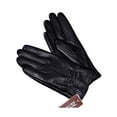 thumbnail image 3 of BadPiggies Winter PU Leather Gloves for Women, Waterproof Driving Dress Gloves with Fleece Lined Thermal Warm (Black), 3 of 6