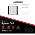 thumbnail image 6 of TopKlik Self Closing Gate Hinges | Self-Aligning Heavy Duty Spring Hinges | Pool Safety Hinges | Any Square Post, Aluminum Gates | Black, 6 of 7