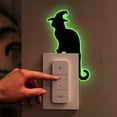thumbnail image 5 of Taicans 6Pcs Halloween Black Cat Glow in The Dark Halloween Wall Decals - Self-Adhesive Spooky Decor for Windows,Doors,Light Switch,Home & Party - Reusable,Easy to Apply & Remove, 5 of 9