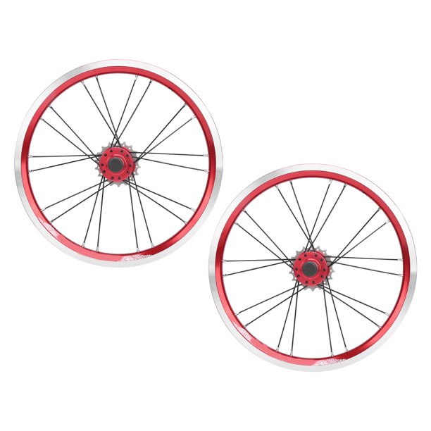 Bike Brake Wheelset, Aluminum Alloy 16 Inch Disc Brake Wheelset For