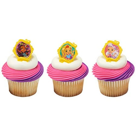 Sunny Day Inspired Cupcake Rings Party Favors 12 Count Walmart