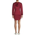 thumbnail image 3 of No Boundaries Juniors' Corset Waist Hoodie Dress with Long Sleeves, 3 of 5