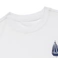 thumbnail image 6 of NIPAXO Boys T-Shirt Sailboat Print Cotton Blend Short Sleeve Nautical Graphic Tee for Boys, White, Sizes 4-5Y, 6 of 6