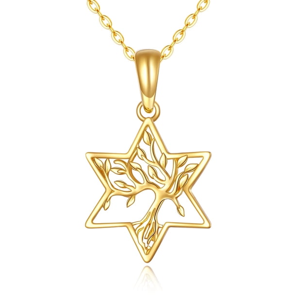 Collar dorado con diseño de árbol de la vida, nota musical, sol, luna y brújula, joyería de árbol de la vida, regalos para mujeres y niñas