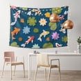 thumbnail image 2 of DouZhe Cartoon Koi Fish Japanese Carp Tapestry Wall Hanging Tapestries Dorm Room Home Decor, 60" x 40", 2 of 7