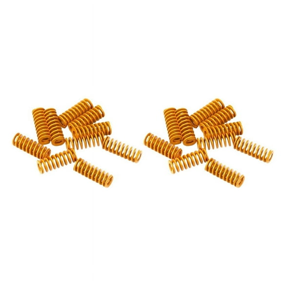 3D Printer Heat Bed Leveling Spring 8X20mm Compression Yellow for Ender 2 3 Pro CR-10S PRO Hotbed (20 Pcs)