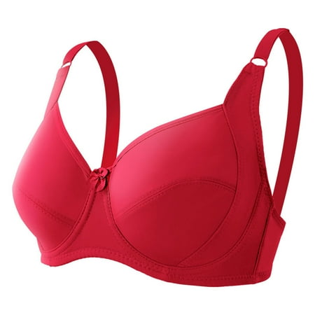 

Fiudx Womens Solid Lingerie Bras Plus Size Underwear Bralette Bras Comfortable Bra 452