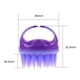 thumbnail image 4 of Naiovety Peine de silicona para el cabello, cepillo de baño para manos, exfoliante corporal, masaje SPA, masajeador para el cuero cabelludo, purificador Suministros de limpieza para el hogar Naiovety HA023543-00, 4 of 6