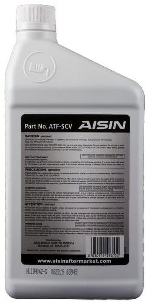 Aisin Automatic Transmission Fluid P/N:Atf Scv Fits select: 2010-2020 SUBARU OUTBACK, 2014-2020 SUBARU FORESTER