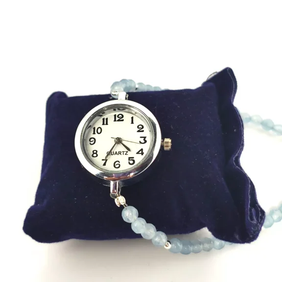 ROYALGEMSTONE Natural Jade Stone Watch, Wrist Watch for Women, Ethnic Gemstone Watch For Women