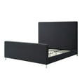 thumbnail image 5 of Inspired Home Gregory Linen Upholstered Platform Bed, 5 of 10