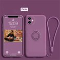 thumbnail image 3 of Liquid Silicone Finger Ring Magnetic Holder Bracket For iPhone 15 14 13 12 11 Pro Mini XR X XS Max 7 8 Plus Phone Case, 3 of 5