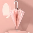 thumbnail image 2 of TOPTIE Clear Umbrella Thickened POE Transparent Stick Umbrella for Wedding DIA 39.5 Inches, 2 of 6