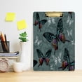 thumbnail image 5 of FMSHPON Flowers Colorful Butterflies Clipboard Hardboard Wood Nursing Clip Board and Pull for Standard A4 Letter 13x9 inches, 5 of 7