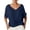 BU1, variant on Half Sleeve T Shirts For Women Solid Color Loose Elbow Length V Neck Tops Trendy Basic Work Tee Vacation Clothes XL