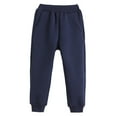 thumbnail image 4 of CAICJ98 Boys Girls Jogger Pants Fleece Lined Pants Soft Pull On Pants with Elastic Waistband, Casual Athletic Sweatpants Boys Girls (Navy,13-14 Years), 4 of 6