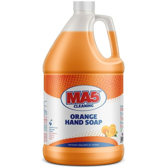 MA5X CLEANING Orange Liquid Hand Soap, 1 Gallon Refill