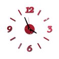 thumbnail image 1 of leyfeng Reloj de pared DIY, pegatinas de pared silenciosas sin marco, pegatina de diseño moderno de 40 diámetros para sala de estar, 1 of 8