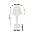 thumbnail image 4 of Efavormart 10" LED Acrylic Crystal Cup Shape Color Changing Cordless Table Lamp, Rechargeable Touch Control Accent Lamp, 4 of 11
