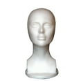 Visland Female Wig Display Mannequin Head Stand Styrofoam Model Head Display Women's Hairpieces