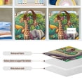 thumbnail image 6 of Jungle Animals and Hot Air Balloon Collapsible Storage Bins Fabric Shelf Baskets with Handles 16.9"x11.4"x10" Closet Organizer, 6 of 8
