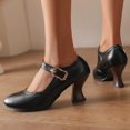 thumbnail image 4 of Mary Jane High Heels Ankle Slingback Dress Shoes for Women Party Dating with Buckle Strap, 4 of 9