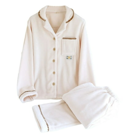 Womens Flannel Pajamas Sets Pajama Cozy Apparel Long Sleeve Button Down 2 Piece Fuzzy Pj Pants Warm Womens Winter Pajamas Sleepwear for Women Womens Flannel Pajamas Sets Pajama Cozy Apparel Long Sleeve Button Down 2 Piece Fuzzy Pj Pants Warm Womens Winter Pajamas Sleepwear for Women