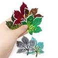 thumbnail image 5 of 9 Uds. Parches bordados de Hojas de arce de colores, parches para planchar, parches para coser, apliques de hojas de otoño para ropa, chaquetas, 5 of 5
