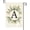 A, variant on Sm:)e Monogram Letter M Floral Garden Flag 12 x 18 Inch Double Sided Outside, Family Last Name Initial Yard Outdoor Decoration