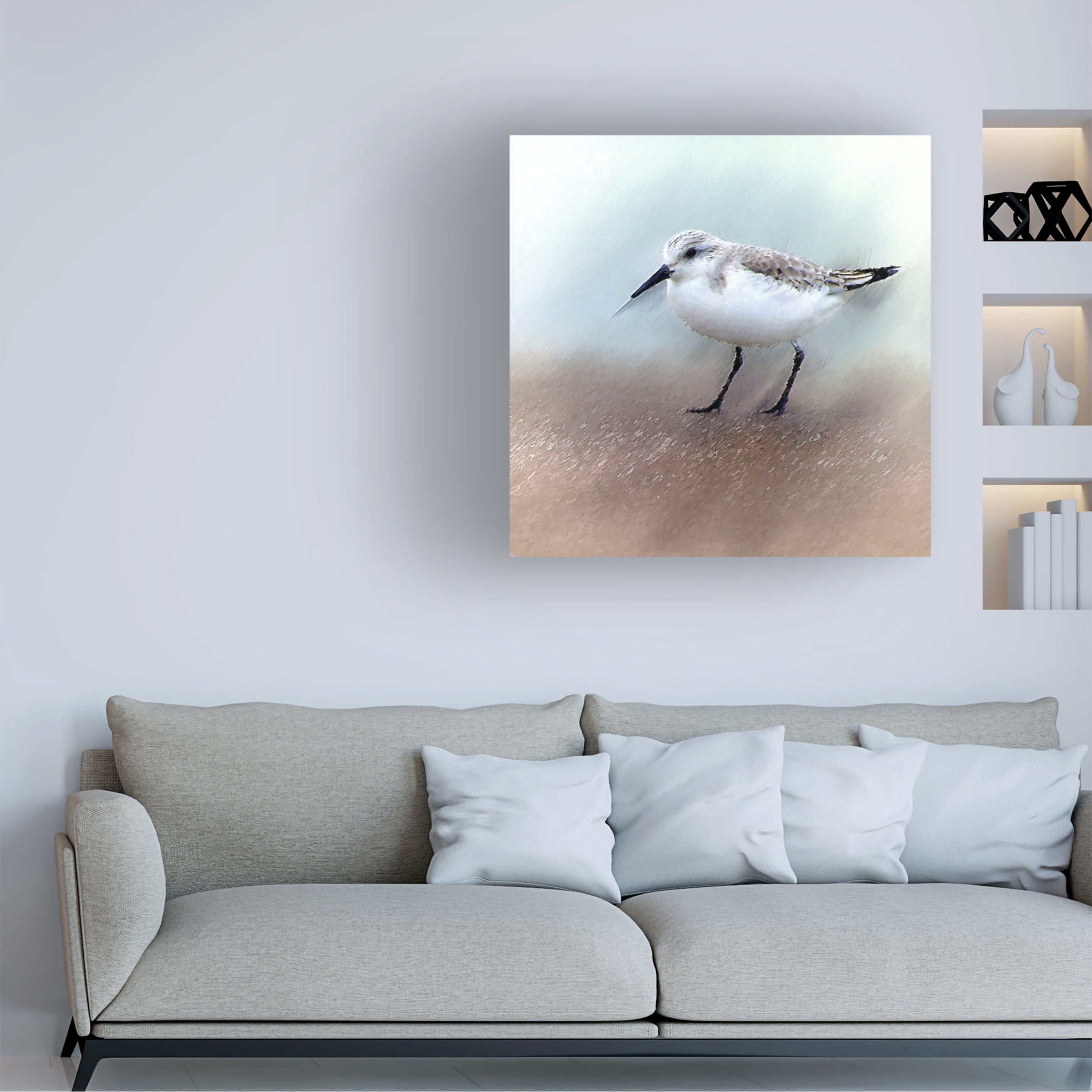 David Manlove 'Sand Piper B' Canvas Art