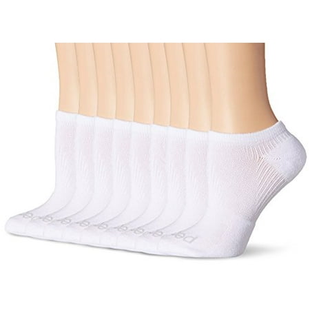 

PEDS Women s Coolmax Low Cut No Show Socks With X-wrap Arch Support 9 Pairs White Shoe Size: 5-10