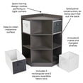 thumbnail image 3 of Badger Basket Corner Cubby Storage Unit with Four Reversible Baskets 9.8 Cu ft. - Charcoal, 3 of 8