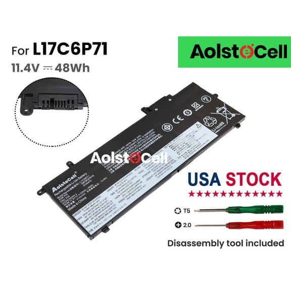 L17C6P71 Battery for Lenovo ThinkPad A285-20MW X280 A285-20MW0012FR 11.4V