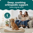 thumbnail image 3 of FurHaven Orthopedic Dog Bed for Large Dogs, Luxe Lounger Contour Mattress with Solid Orthopedic Foam Slab for Joint Support, Removable Washable Cover, Jumbo XL, Plush Suede, Cream, 3 of 10