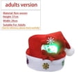thumbnail image 3 of 2024 Lindo gorro navideño para niños/adultos, gorro de felpa no tejido rojo con luz LED, gorro de Papá Noel para el hogar, la oficina, el bar, la decoración de la fiesta navideña, 3 of 5