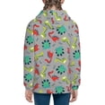 thumbnail image 6 of Pofeuu Cute Dinosaur Print Teenage Zipper Hoodie Sweatshirts Hooded Casual Jackets With Pocket For Boys Girls-Small, 6 of 6