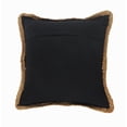 thumbnail image 6 of Laddha Home Designs Handwoven Striped Cotton Throw Pillow Cover - 18" - Black and White, 6 of 9