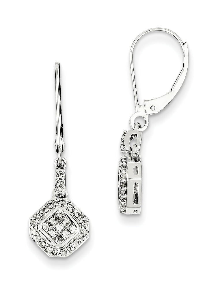 Mia Diamonds 14k Yellow Gold Polished 4-bar Wavy Hoop Earrings