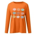 thumbnail image 5 of Dyegold Fall Sweatshirts For Women Graphic Halloween Sweatshirt Pumpkin Graphic Pullover Tops Cute Crewneck Halloween Shirts, 5 of 5