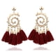 thumbnail image 1 of Xihbxyly Pendientes Bohemios con Borlas Tejidas a Mano y Una Estructura de Aleación Única. Accesorio de Moda para Ocasiones Especiales. Regalo Elegante para Mujeres y Niñas con Estilo. Una Pieza Llam, 1 of 4