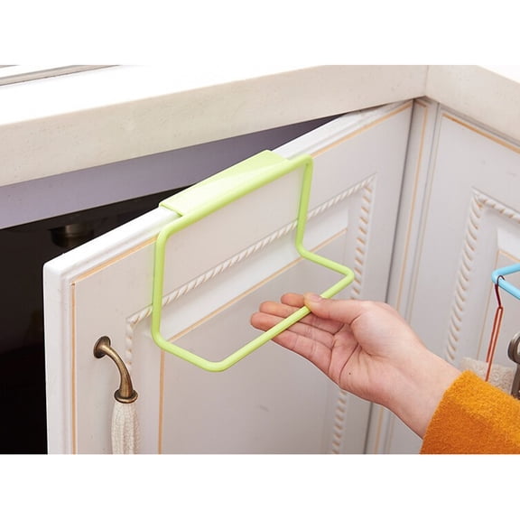 Luxshiny Bathroom Hand Towel Holder Portable Hanging Green PP Towel Rack for Homeowners 1Pcs